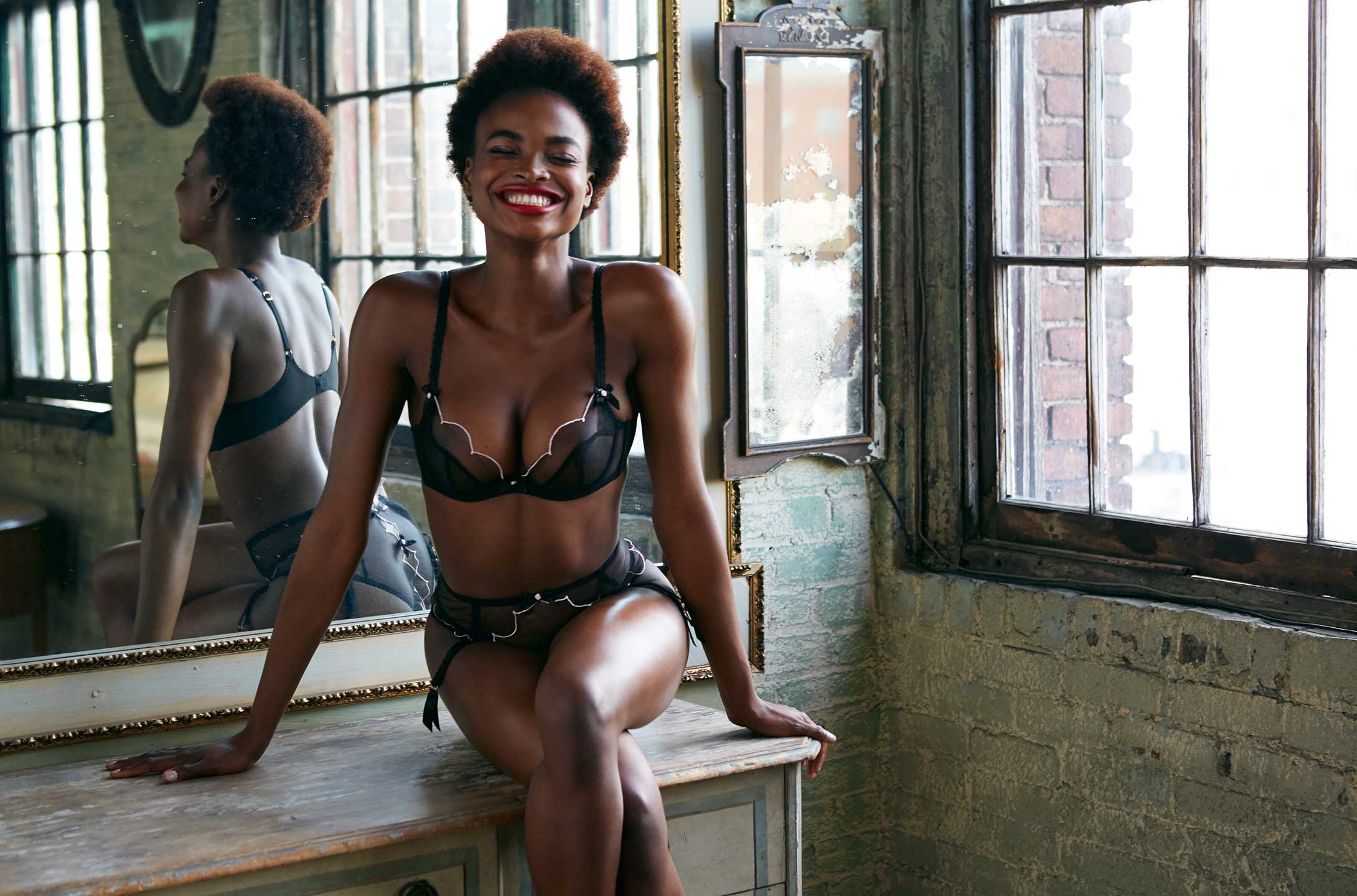 Agent Provocateur for Journelle Lingerie Campaign featuring model Nneoma Anosike I Greg Sorensen I Fashion & Beauty Photographer I NYC