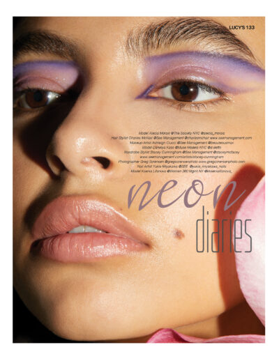 Lucy's Magazine Neon Diaries Fashion Editorial I Greg Sorensen I Fashion & Beauty Photographer I NYC